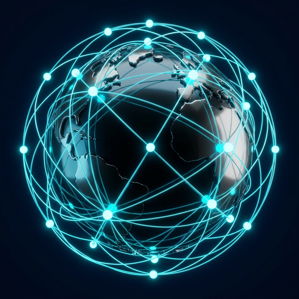 3D Global Network Dark
