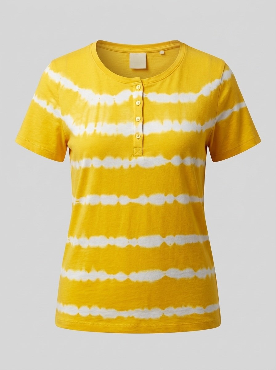 Women's Striped Henley Tee